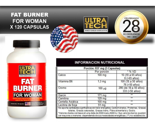 Fat Burner Para Mujer Ultra Tech